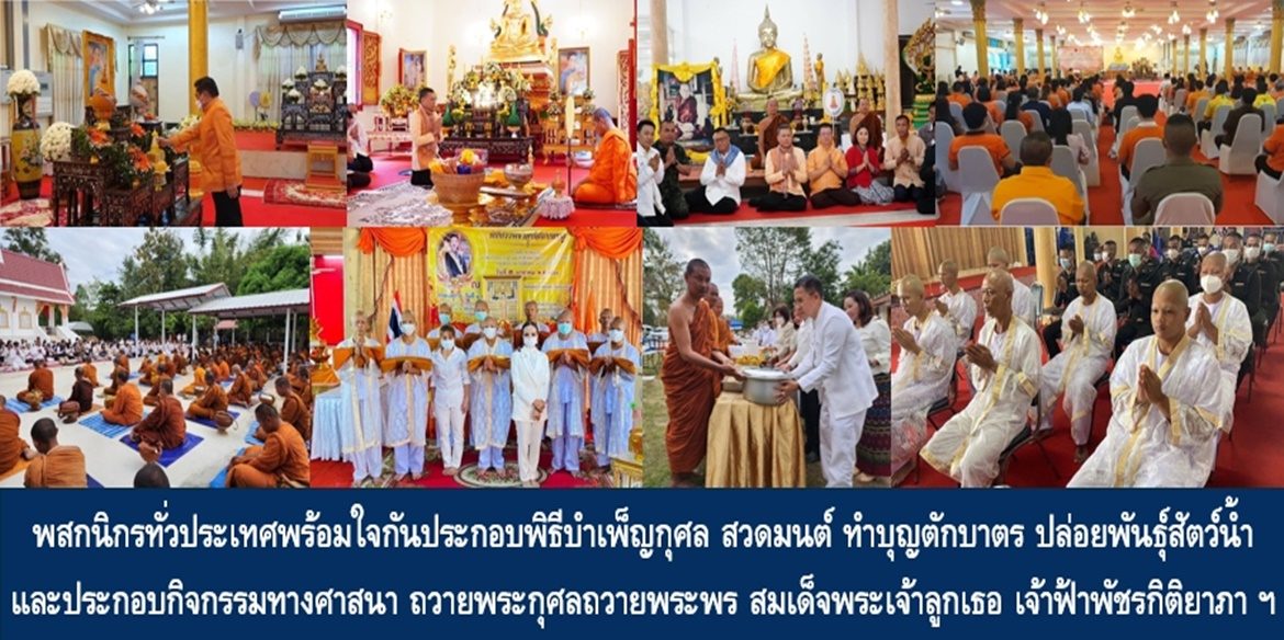พสกนิกรทั่วประเทศพร้อมใจกันประกอบพิธีบำเพ็ญกุศล สวดมนต์ ทำบุญตักบาตร ปล่อยพันธุ์สัตว์น้ำ และประกอบกิจกรรมทางศาสนา ถวายพระกุศลถวายพระพร สมเด็จพระเจ้าลูกเธอ เจ้าฟ้าพัชรกิติยาภา นเรนทิราเทพยวดี กรมหลวงราชสาริณีสิริพัชร มหาวัชรราชธิดา ให้ทรงหายจากพระอาการประชวรในเร็ววัน