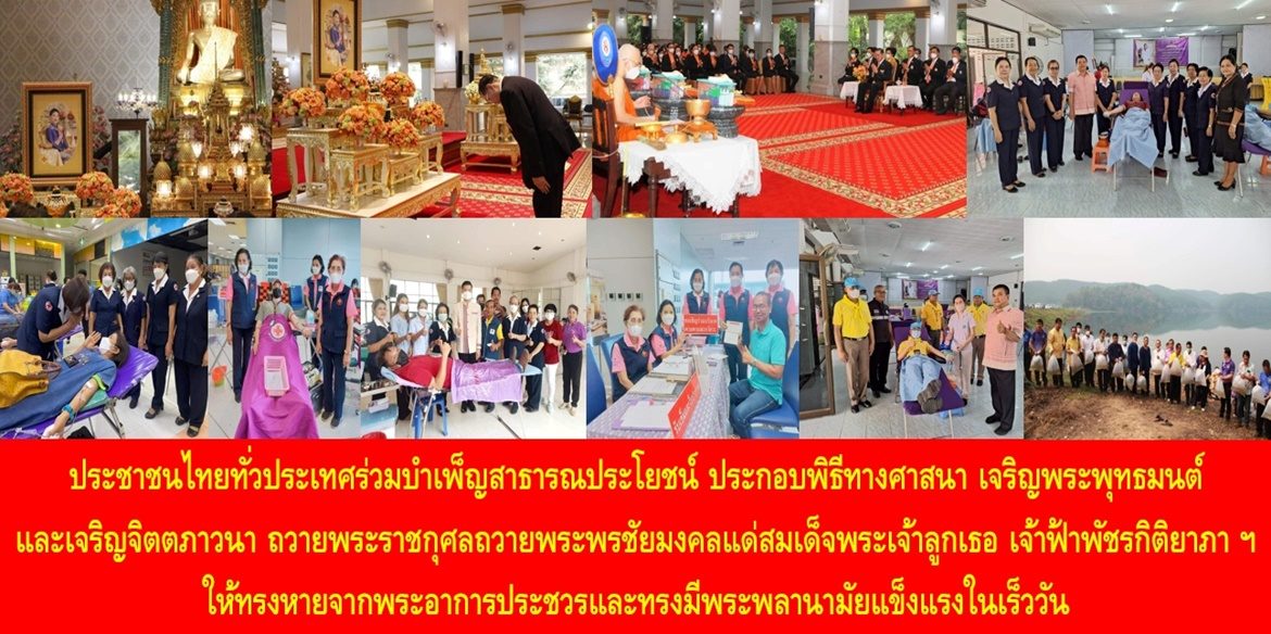 ประชาชนไทยทั่วประเทศร่วมบำเพ็ญสาธารณประโยชน์ ประกอบพิธีทางศาสนา เจริญพระพุทธมนต์และเจริญจิตตภาวนา ถวายพระราชกุศลถวายพระพรชัยมงคลแด่สมเด็จพระเจ้าลูกเธอ เจ้าฟ้าพัชรกิติยาภา นเรนทิราเทพยวดี กรมหลวงราชสาริณีสิริพัชร มหาวัชรราชธิดา ให้ทรงหายจากพระอาการประชวรและทรงมีพระพลานามัยแข็งแรงในเร็ววัน