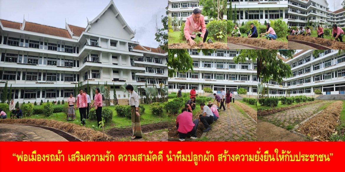 “พ่อเมืองรถม้า เสริมความรัก ความสามัคคี นำทีมปลูกผัก สร้างความยั่งยืนให้กับประชาชน”